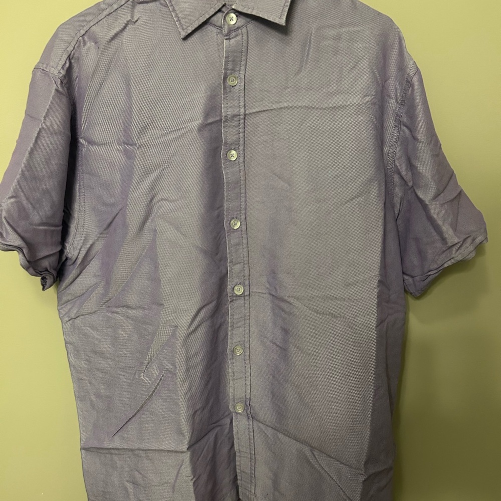 Men's Purple Short Sleeve Shirt